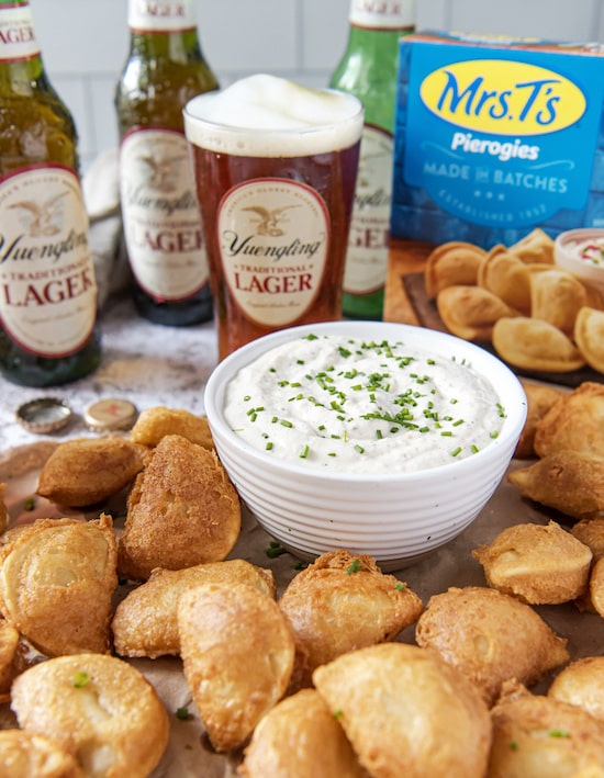 Yuengling Traditional Lager Battered Mini Pierogies